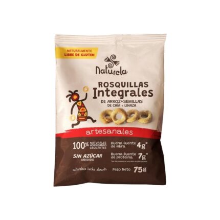 Rosquillas Integrales de Arroz x 40gr - Naturela